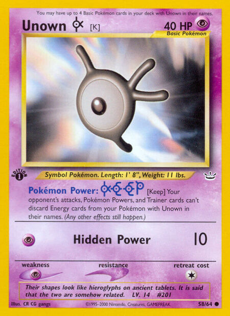 Unown K