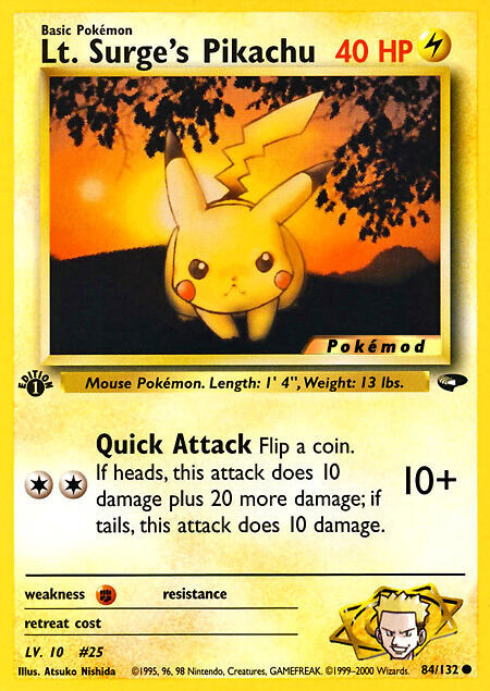 Lt. Surge's Pikachu