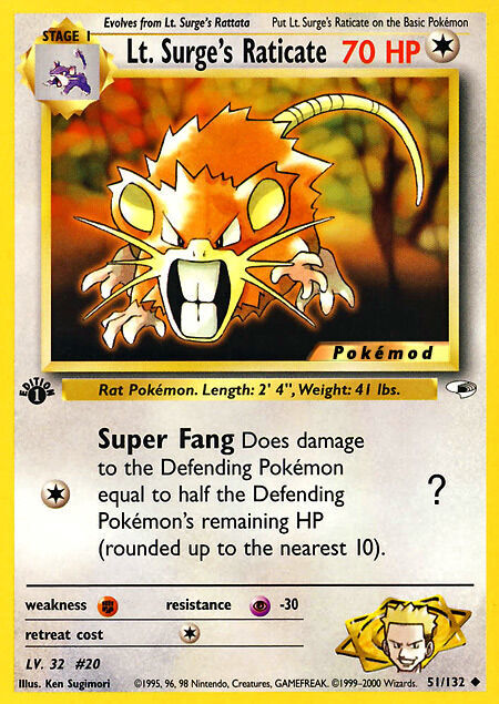 Lt. Surge's Raticate