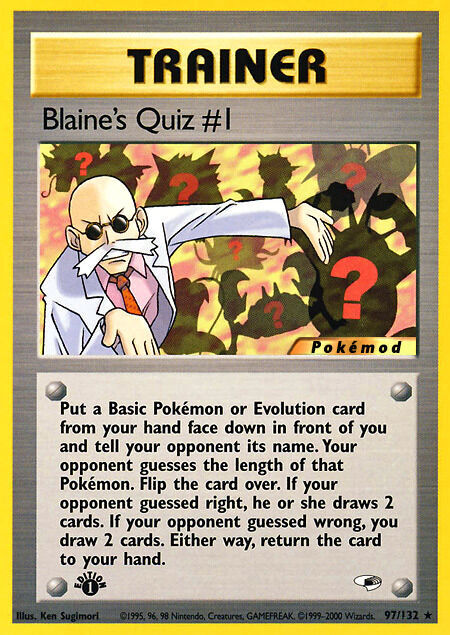 Blaine's Quiz #1
