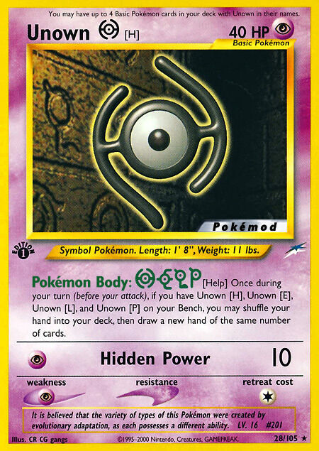 Unown H