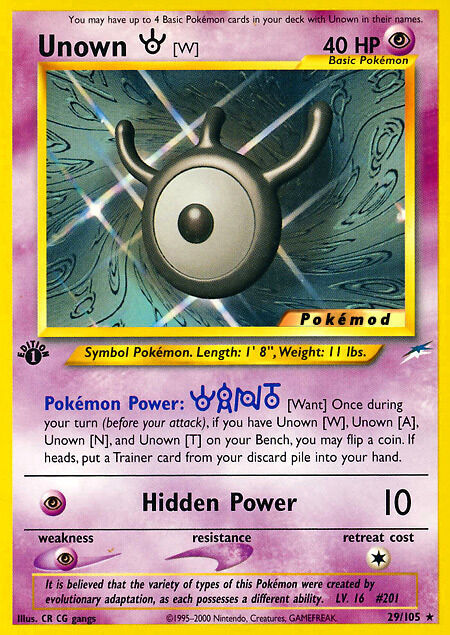 Unown W