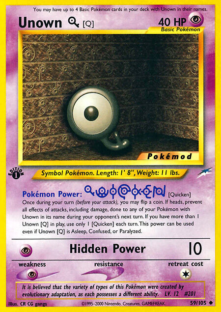 Unown Q