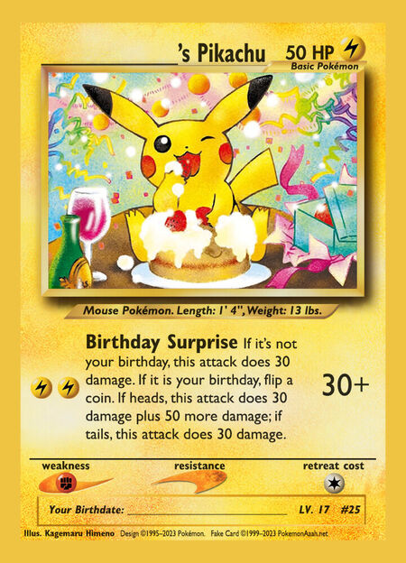 Birthday Pikachu