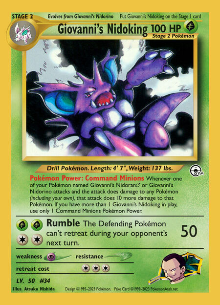 Giovanni's Nidoking